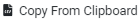 Paste from Clipboard Button
